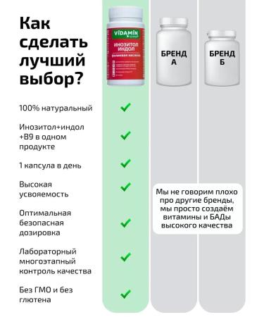 VIDAMIN EXTRA Complex inositol Indol + B9 folic acid 800 mg - Buy Online on GoSupps.com