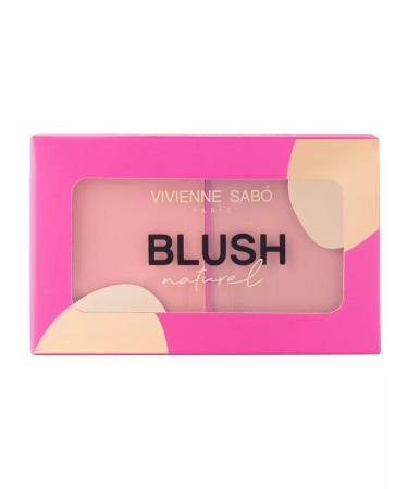 VIVIENNE SABO Face blush Dry double Naturel tone 01 pale pink