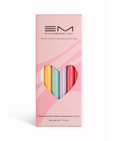 Evangelina May Set color pencils for the eyes 6 pieces - Buy Online on GoSupps.com