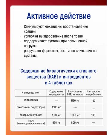 Arthrasil Glucosamine chondroitin MSM for joints and ligaments 1200 mg No. 90 - Buy Online on GoSupps.com