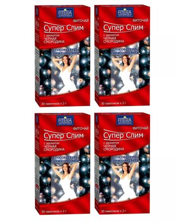 FITERA Super Slim tea for weight loss sheet of currant No. 30-4UP