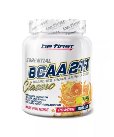 Be First BCAA powder 2 1 1 classic bza orange 200g - Buy Online on GoSupps.com