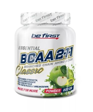 Be First BCAA powder 2 1 1 classic BCA apple 200g - Buy Online on GoSupps.com