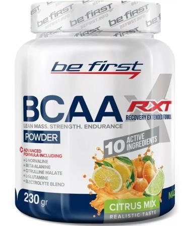 Be First BCAA RXT POWDER BCA citrus mix 230g