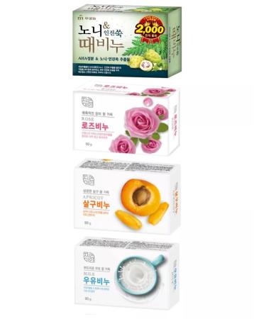 MUKUNGHWA Tuale soap Korean set 90g x 4pcs