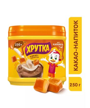 Khrutka Cocoa drink soluble caramel bank 250 g