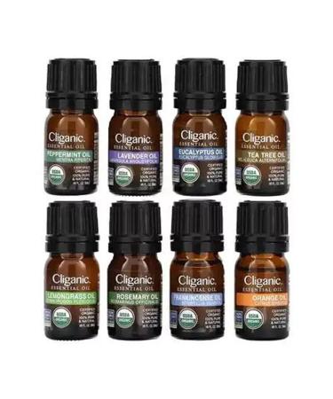 Cliganic Set for aromatherapy 8 bottles