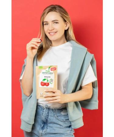 Zelenika Fruit chips cherries healthy sweets without sugar 3 pcs - Buy Online on GoSupps.com