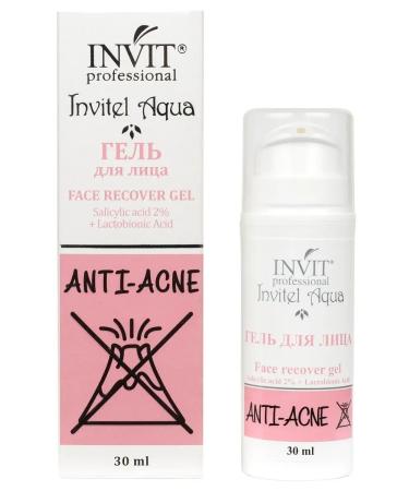 INVIT Face gel against acne salicylic 2% - Buy Online on GoSupps.com