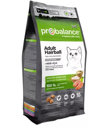 ProBalance Dry food for cats to remove wool Hairball 10kg - Buy Online on GoSupps.com