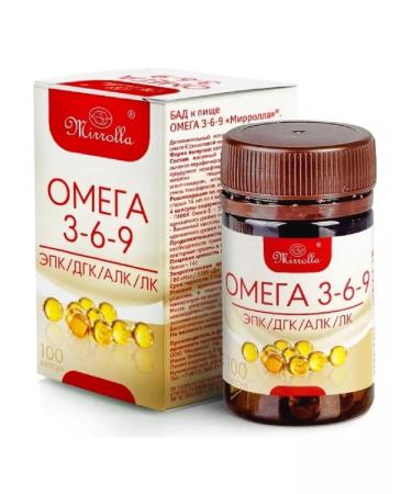 Mirrolla omega 3-6-9 100 pcs capsule weighing 370 mg-3pcs