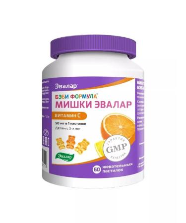 Evalar Baby formula Mishka vitamin C 60 loafers - 1