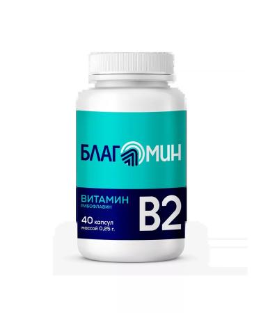 Blagomin Vitamin B2 (riboflavin 2 mg) 40 pcs. Capsules -1pcs