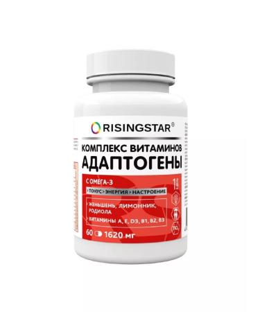 RISINGSTAR A complex of vitamins and adaptogens with omega-3 60 caps