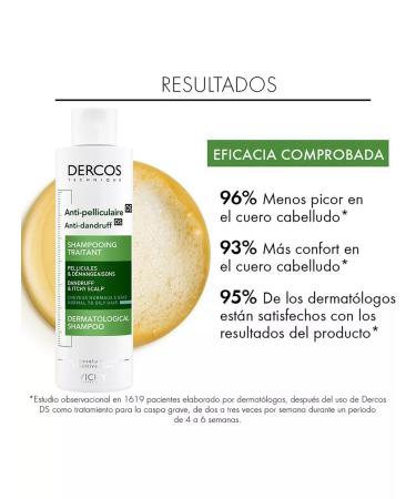 Vichy dercos shampoo against dandruff for oily hair 200 ml - Buy Online on GoSupps.com