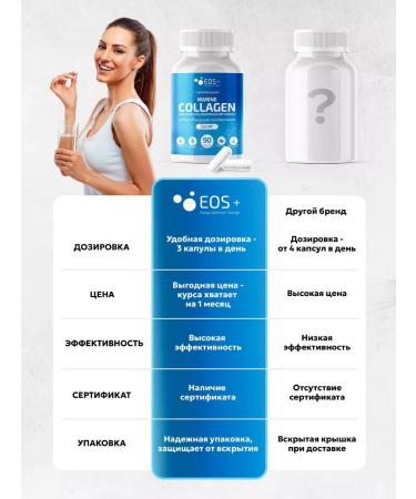 EOS+ Complex with a sea collagen 90 capsules - Buy Online on GoSupps.com