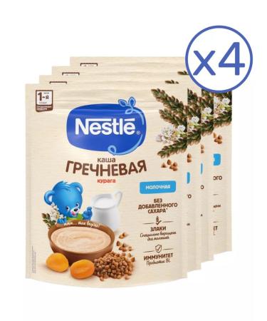 Nestle Porridge children's milk buckwheat with dried apricots 200 g 4 pcs