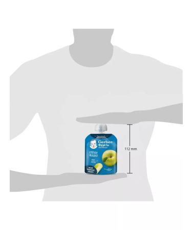 Gerber Fruit baby puree ripe apple 90 g 7 pcs - Buy Online on GoSupps.com