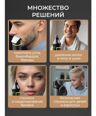 PROKVEL Trimmer for a beard and male mustache with nozzles - Buy Online on GoSupps.com