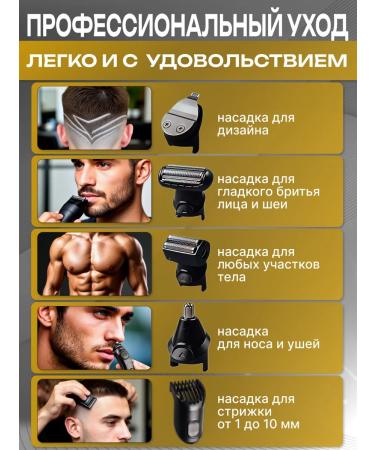 PROKVEL Trimmer for a beard and a mustache with nozzles universal - Buy Online on GoSupps.com