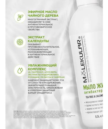 MOLECULAR Antibacterial liquid soap for hand soap - active moisture - Buy Online on GoSupps.com