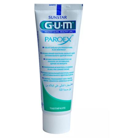 GUM PAROEX toothpaste 0.06% with chlorhexidine 75 ml - Buy Online on GoSupps.com