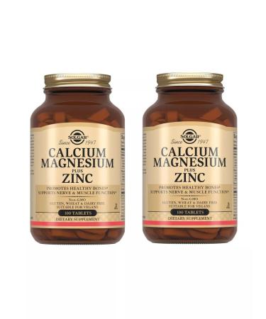 SOLGAR Calcium magnesium + zinc 2 pcs