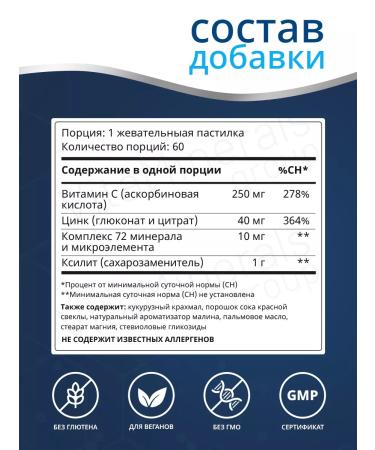 Trace Minerals Zinc and vitamin C for immunity - Buy Online on GoSupps.com