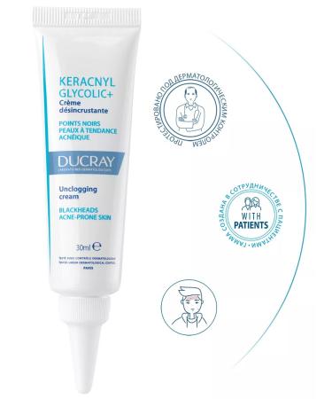 DUCRAY Ducher Keraacnyl Glycolic+ matting cream 30 ml - Buy Online on GoSupps.com