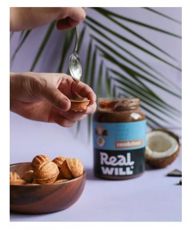 Real Will Arachical paste with coconut and chocolate without sugar 2pcs 1 kg - Buy Online on GoSupps.com
