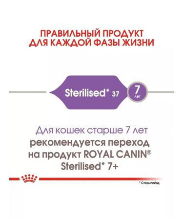 ROYAL CANIN Dry sterilated37 food for sterilized cats 2 kg - Buy Online on GoSupps.com
