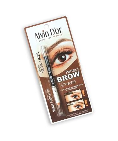 Alvin Dor Pencil for eyebrow double (pencil+wax) tone 03 - Buy Online on GoSupps.com