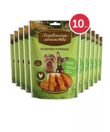 Country delicacies Chicken sticks for small dogs 10 pcs x 55g - Buy Online on GoSupps.com