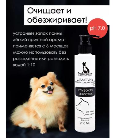 Doctor Groom Shampoo deep cleansing for dogs of all rocks 200ml - Buy Online on GoSupps.com