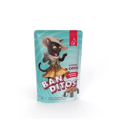 Banditos Spider for cats with a delicate rabbit - 75 g x 24 pcs - Buy Online on GoSupps.com