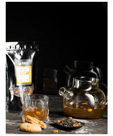 S&N SNacks Ginger tea black leaf with sea buckthorn gift - Buy Online on GoSupps.com