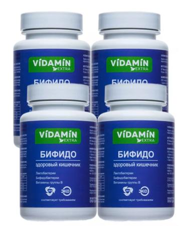 VIDAMIN EXTRA Probiotics for the intestines 4 pcs 120 capsules
