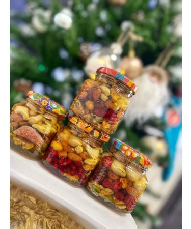 Honey Gift Gift walnut-berry mix No. 1 in (linden honey)