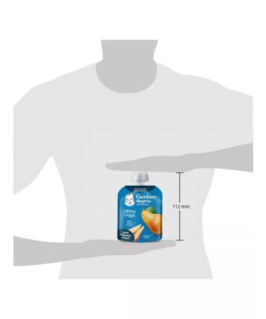 Gerber Fruit puree ripe pear 90 g 4 pcs - Buy Online on GoSupps.com