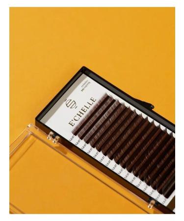 ECHELLE Dark brown eyelashes for building MIX C+ 0.07 6-13 - Buy Online on GoSupps.com