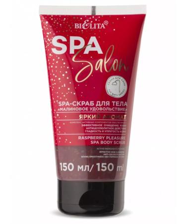 BIELITA SPA-scrub for body raspberry pleasure 150 ml - Buy Online on GoSupps.com