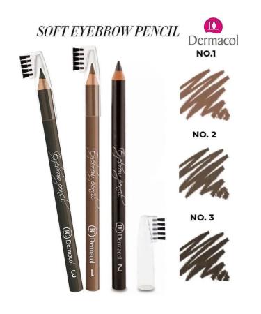 Dermacol Soft eyebrow pencil Soft Eyebrow Pencil no.3 - Buy Online on GoSupps.com