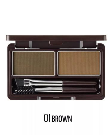 THE SAEM Eyebrow powder 01 brown brown