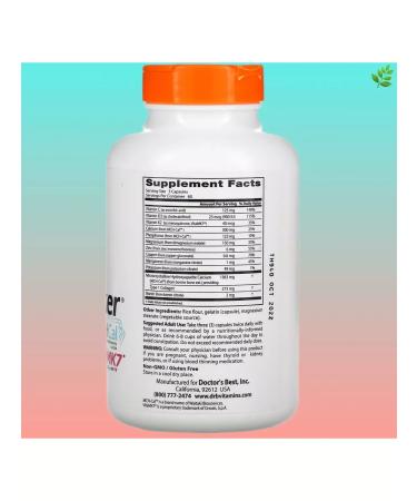 Doctor's Best Calcium Bone Maker Complex with Mchcal and Vitamk7 180 capsules - Buy Online on GoSupps.com