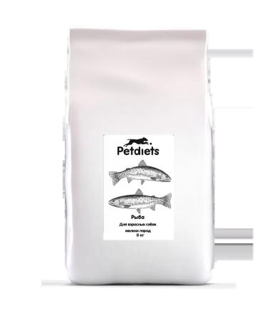 Pet Diets Petdiets dry food for small breed dogs fish  - Buy Online on GoSupps.com