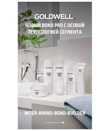 Goldwell Strengthening shampoo for brittle hair Bond Pro 1000 ml - Buy Online on GoSupps.com