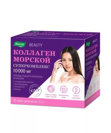 Evalar Collagen Sea Supercomplex 10 000 mg 20 Sasha - Buy Online on GoSupps.com