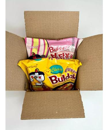 samyang Acute noodles Korean mix 2 pcs. Cheese and carbonar - Buy Online on GoSupps.com