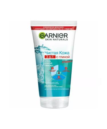 Garnier Face gel clean skin 3V1 cleansing against acne 150ml