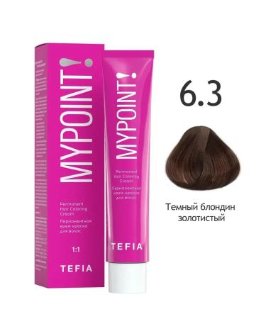 TEFIA Hair dye 6.3 dark blond golden Mypoint 60ml